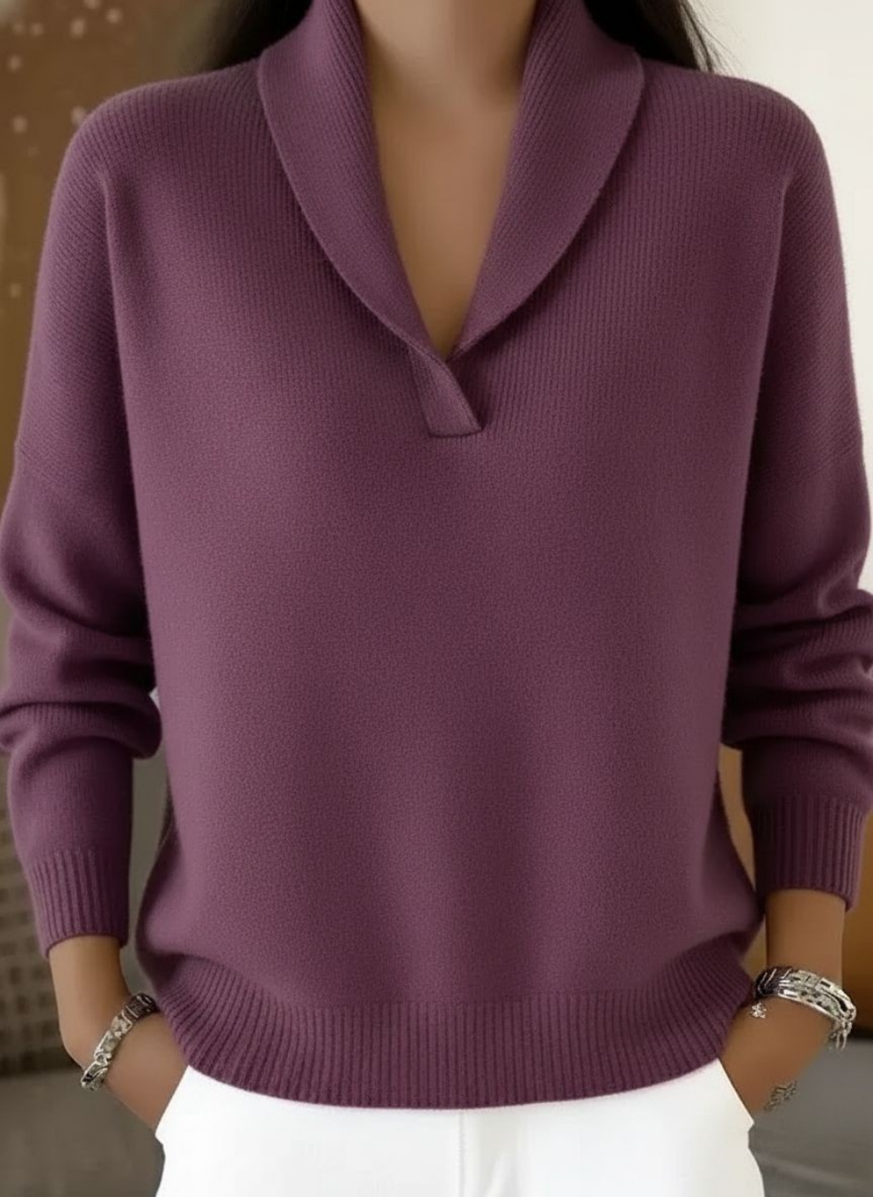 Jersey cuello en V