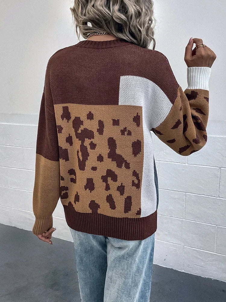 Jersey con estampado de leopardo