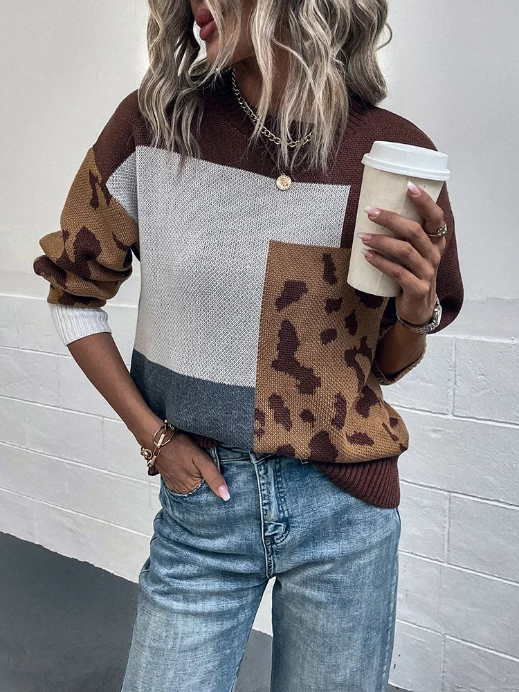 Jersey con estampado de leopardo