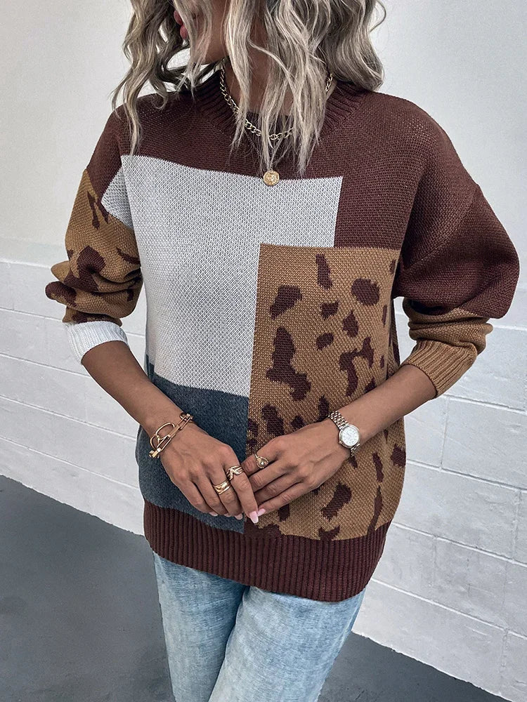 Jersey con estampado de leopardo