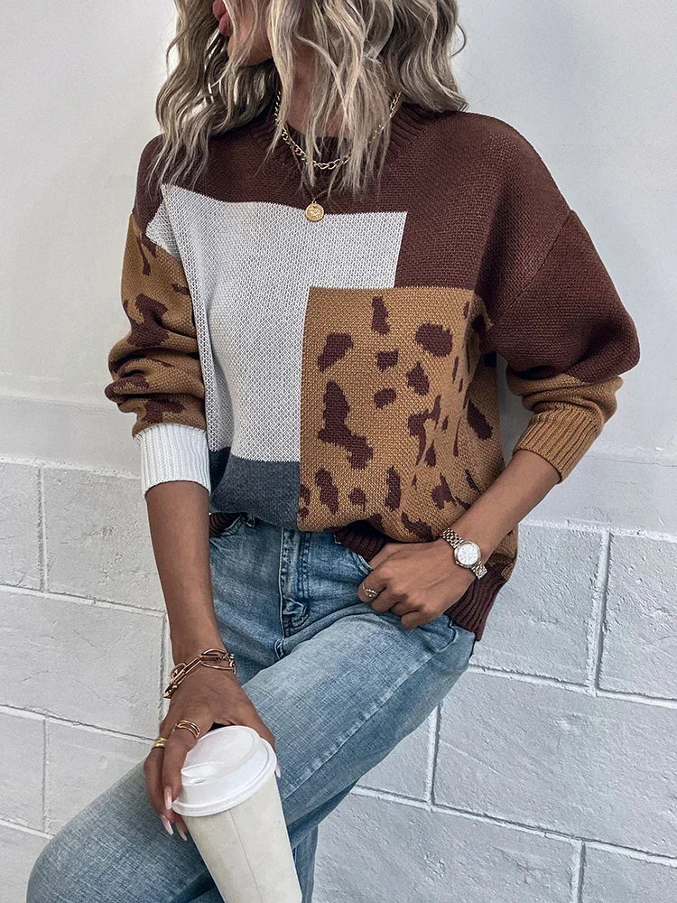 Jersey con estampado de leopardo